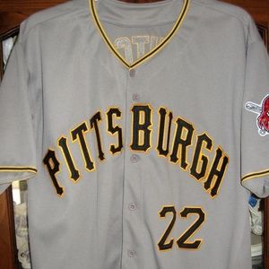 MAJESTIC MCCUTCHEN PITTSBURGH PIRATES JERSEY LARGE